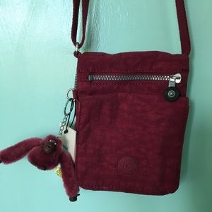 Kipling Burgundy Crossbody Bag
